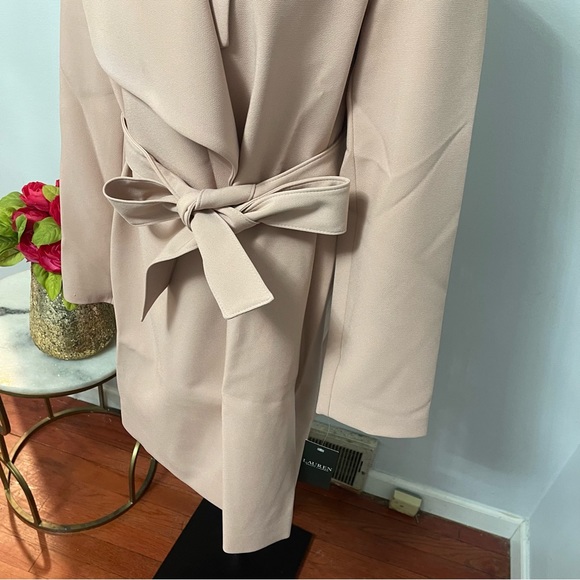 Lauren Ralph Lauren Blush Light Belted Jacket / Coat Size Large - Duplicate - Picture 6 of 16